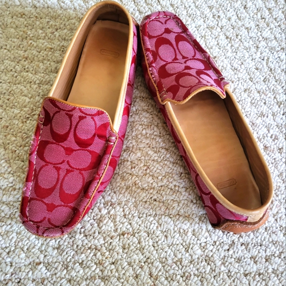 Coach driving shoes from Italy.  Red!